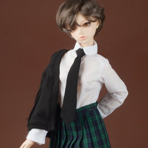 [SD] Petit School Uniform For Girl Set (Black &amp; Green)