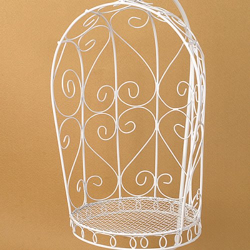 1/6 Scale Bird Cage Style Iron Chair only (White)