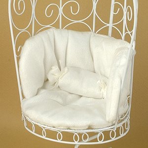 1/6 Scale Cushion For Bird Cage Style Iron Chair (쿠션 White)